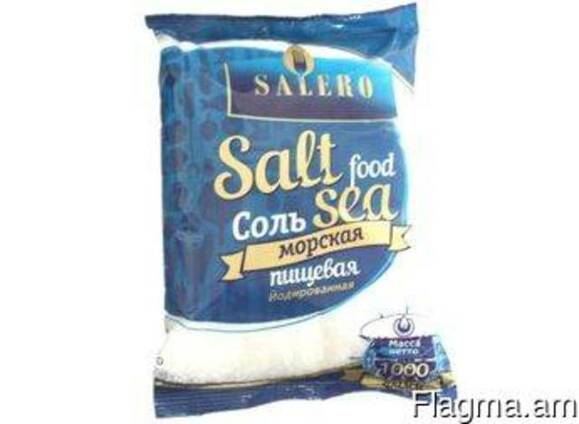 Cоль пищевая морская «Salero» йодированная