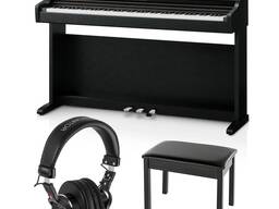 Kawai KDP120 88-Key Digital Piano with Bench, Satin Black with Headphones