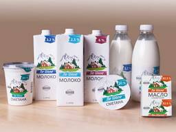 Молочная продукция производства Республики Беларусь