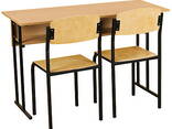 Школьный стол и стулья, письменный рабочий стол, для компьютера, лофт мебель. - фото 2