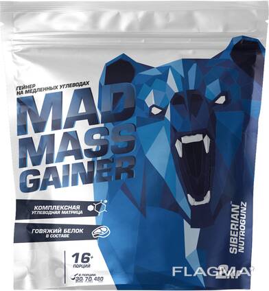 Гейнер Siberian Nutrogunz Mad Mass Gainer 2 кг