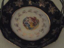 Тарелка Кобальт с ручкой