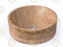 Раковины и курны из натурального камня