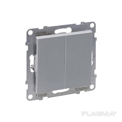 Выключатель двухклавишный - Legrand Suno